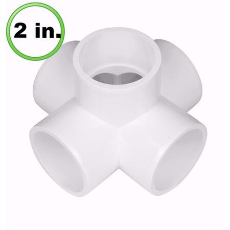 COOL KITCHEN 2 in. 5 Way x PVC Pipe Fitting CO54349